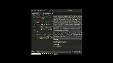Create and Read JSON Files in Python – Shorts