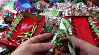 a lot of  Christmas  candy