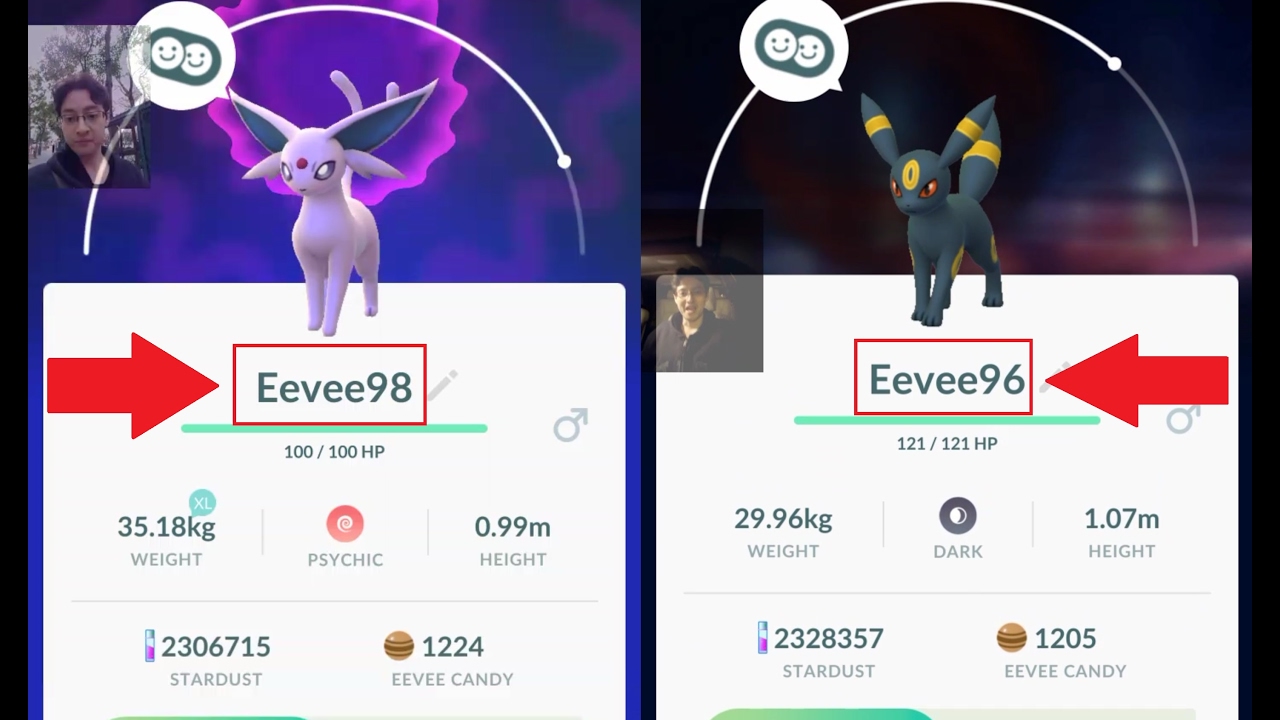 The Pokémon GO Eevee Nicknaming Trick Works With Espeon & Umbreon -  Siliconera