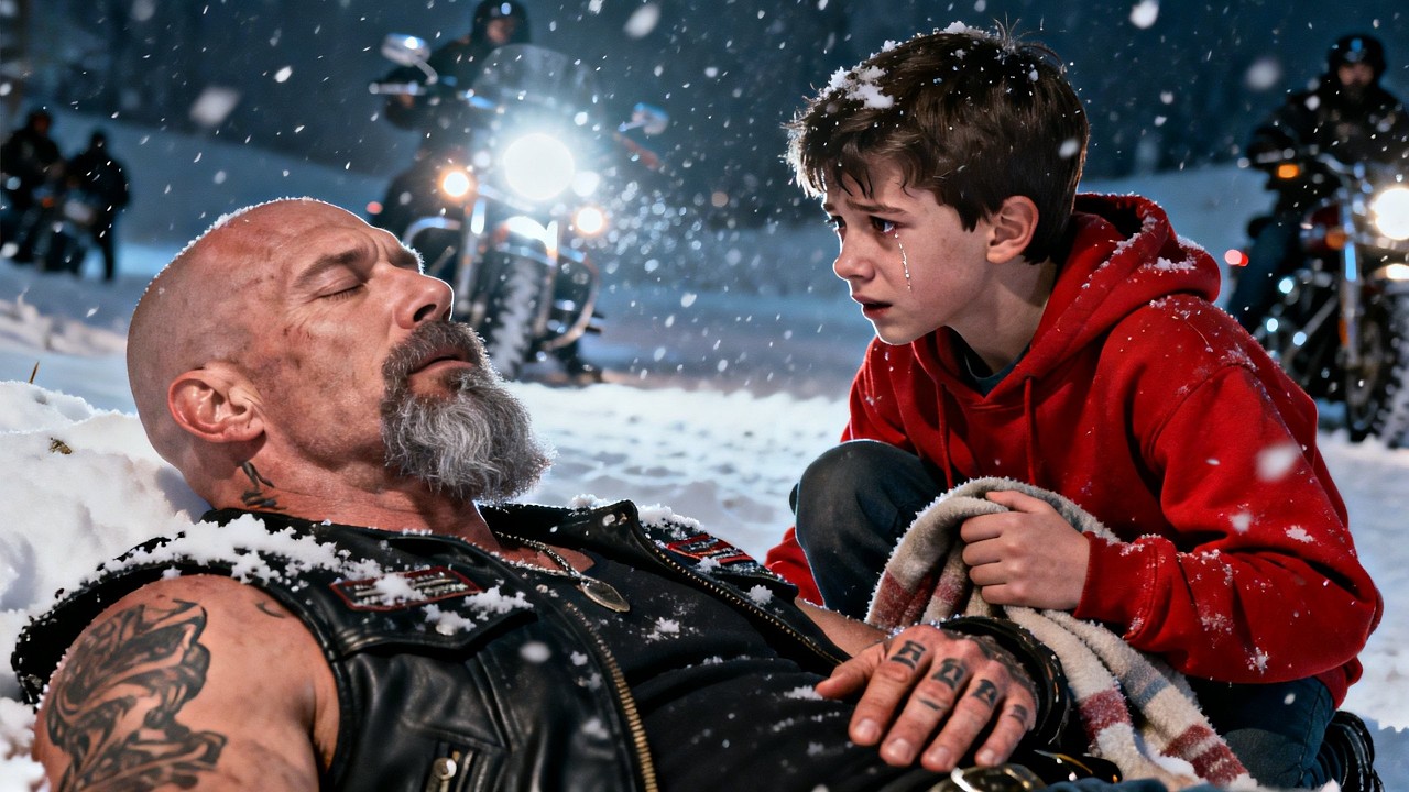 He Was Dying in Snow — Homeless Boy Saved Him, Shocking Hells Angels President