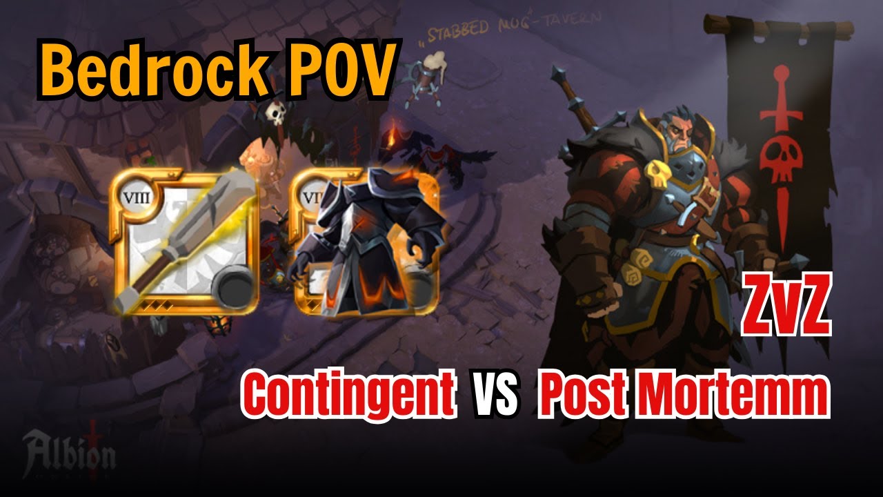 Contingent VS Post mortemm (4pm) | Support POV | Albion Online | ZvZ