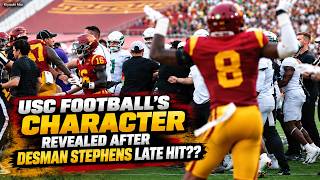 USC Football's Character Revealed After Desman Stephens Late Hit??