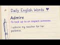 50+ Important English Vocabulary Words | English Shadowing Practice with sentences