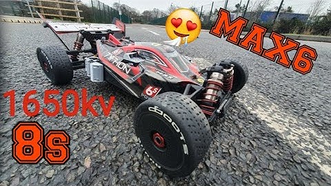 STRETCHED RC CAR | Arrma | Typhon | 8s | Max6 | 1650kv | bench test | Overpowered | Hobbywing