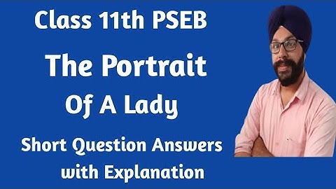 11th class english chapter the portrait of a lady question answers short pseb  a panorama of life