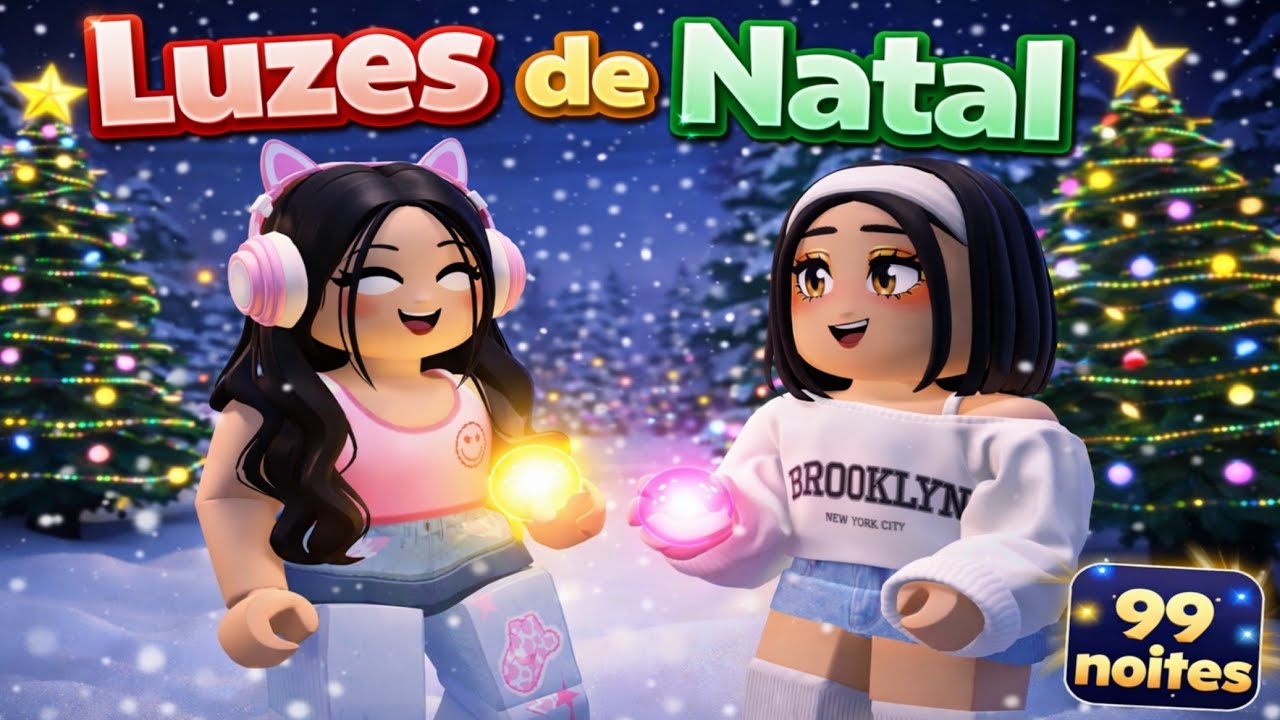 LUZES DE NATAL (AJUDANDO OS ELFOS A SALVAR O NATAL! NO 99 NOITES NA FLORESTA/ ROBLOX 