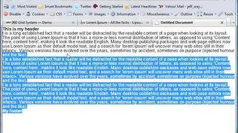 A Detailed Introduction Into the 960 CSS Framework
