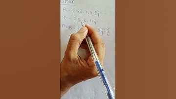 Union of sets #shorts #math #youtubeshorts #union #mathstricks