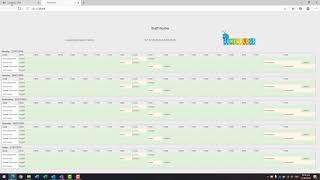 Staff rostering and contact hours recording
