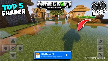 Top 5 Best Shaders For Minecraft Pe 1.20 Render Dragon || Shaders For Mcpe Minecraft Pe/Be