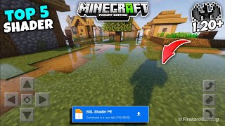 Top 5 Best Shaders For Minecraft Pe 1.20 Render Dragon || Shaders For Mcpe Minecraft Pe/Be