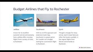 Cheap Flights to Rochester
