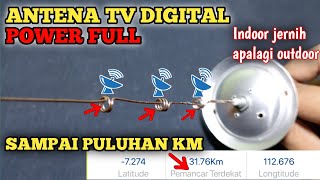 cara buat ANTENA TV DIGITAL INDOOR / OUTDOOR Jernih