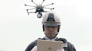 いよいよドローン警備　広域カバー可能に