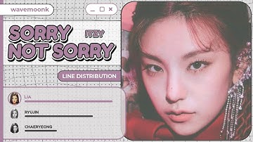 ITZY (Sorry Not Sorry) ≈ Line Distribution
