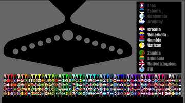 The Ultimate Marble Bond: 208 Countries 52 Teams 51 Eliminates - Team Country Marble Race in Algodoo