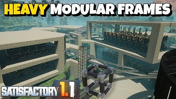 How to Build a Heavy Modular Frame Factory | Satisfactory Ep.10