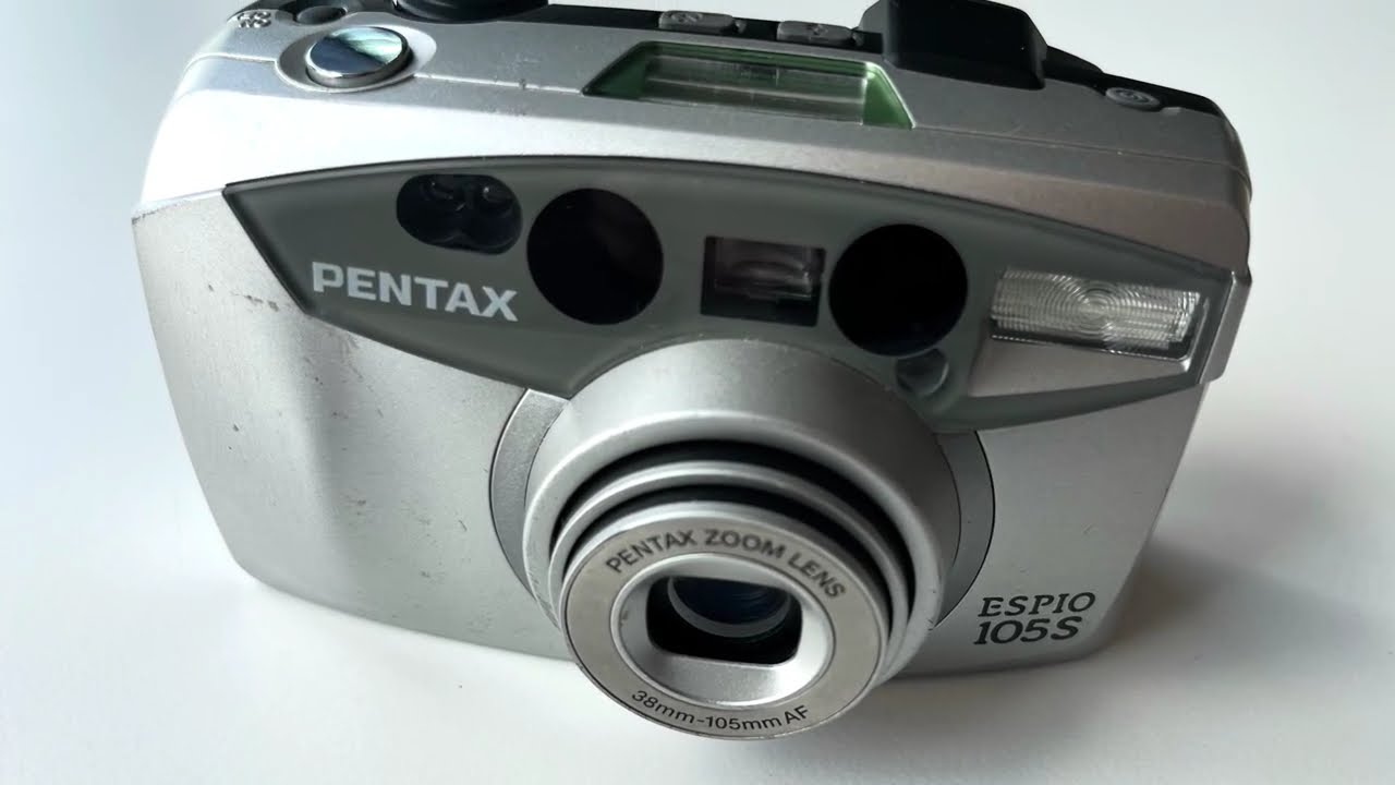Pentax Espio 105S old photo camera zoom lens 35 mm filmroll