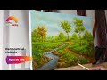 Melukis Pemandangan Realis | Painting Timelapse | Episode 106 | Demo