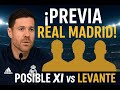 PREVIA REAL MADRID vs LEVANTE | Rueda de prensa de Xabi Alonso y posible XI titular