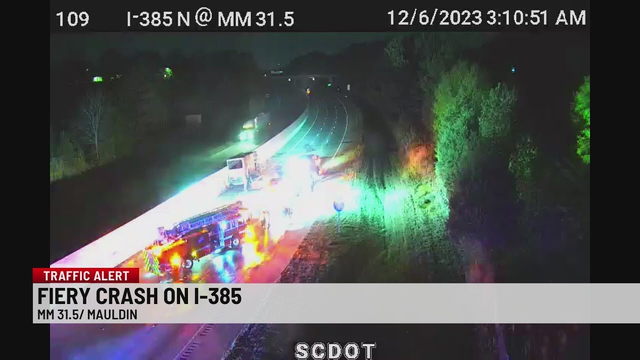 1 dead in head-on crash on I-385 in Greenville Co. - YouTube