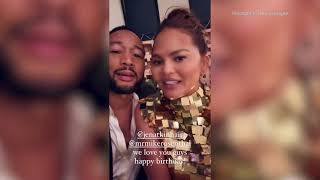 Video: Chrissy Teigen and John Legend wish happy birthday to friends