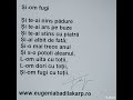 Și-om fugi, poezie scrisă de Eugenia Bădilă Karp