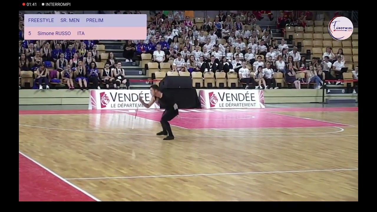 Eurotwirl 2023 finale senior men Simone Russo Italia