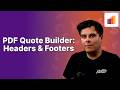 Adding headers and footers to quote templates and products | Odoo Sales