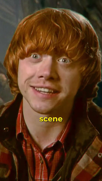 Ron and Lavender's Awkward Kiss Behind the Scenes #harrypotter