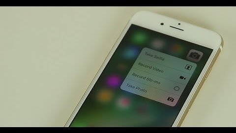 New 3D Touch features on iOS 10 running on an iPhone 6S and 6S Plus