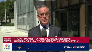 Trump moves to fire Fed Governor Lisa Cook effective immediately