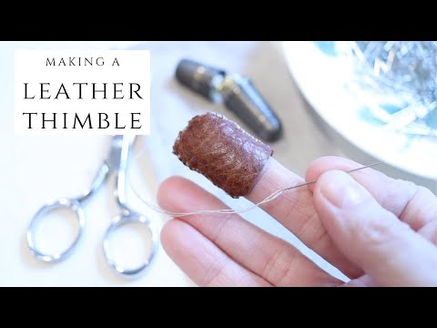 HOW TO MAKE A THIMBLE | IMPROVE YOUR HAND SEWING | HAND SEWING ESSENTIAL