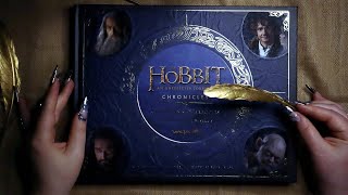 ASMR Book 📘 The Hobbit Chronicles Creatures & Characters ✨ Page Turning, Tapping, Tracing