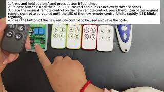 Control remoto Universal multifrecuencia para puerta de garaje, 280- screenshot 2