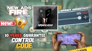 NoCash Control Code | 5 Finger Claw, Sensitivity | PUBG - BGMI | Its BugG