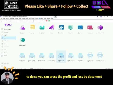 📊💰 SQL Accounting Tutorial | How to Generate Profit & Loss by Document