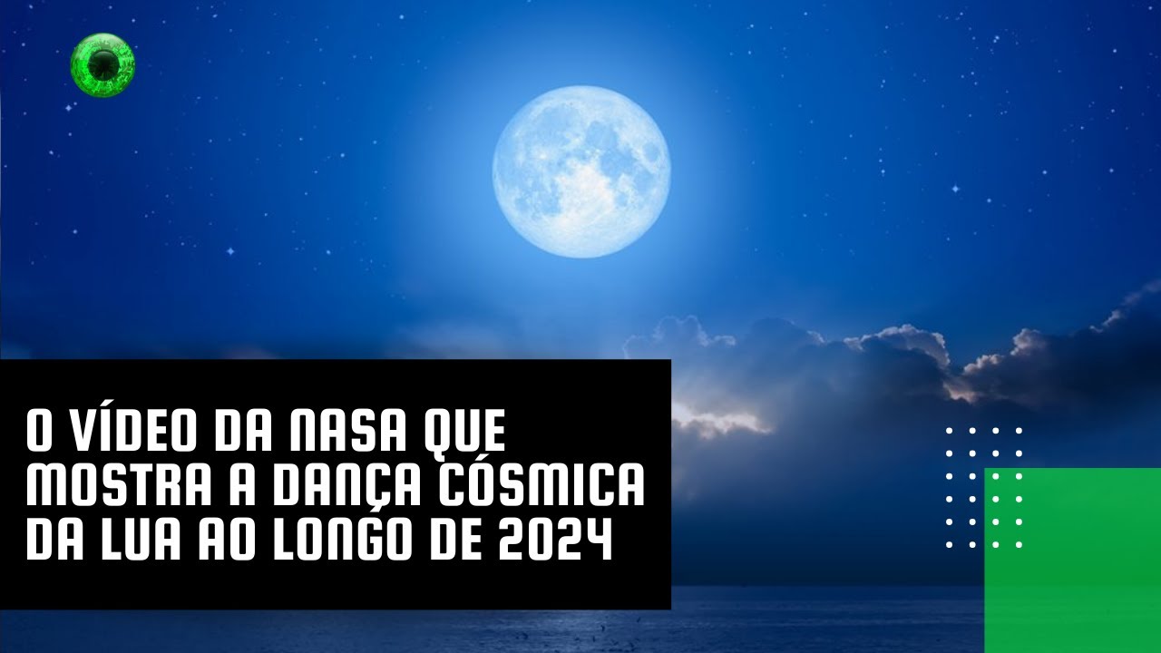 O vídeo da NASA que mostra a dança cósmica da Lua ao longo de 2024