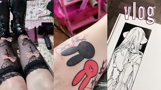 vlog ♡ tatuaje de oshi no ko, unboxing, youtube & twitch, etc