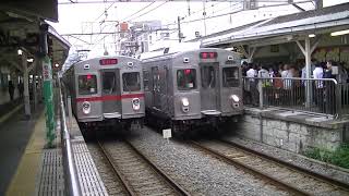 東急 7700系 7907F＆7910F(クラシックスタイル)発車 池上線  旗の台駅  VVVF素敵な響き(東洋)　※2012年6月撮影