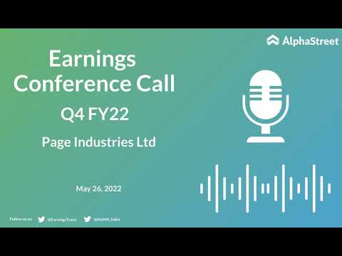 Page Industries Ltd Q4 FY22 Earnings Concall