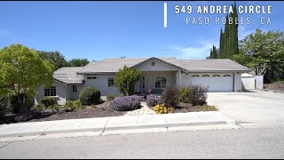 549 Andrea Circle, Paso Robles CA