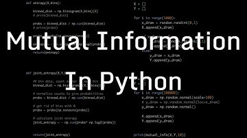 Calculating Entropy and Mutual Information in Python