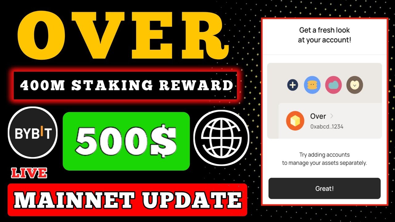 Over Wallet Airdrop New Update 🤑 Over Wallet Staking Reward 💸 Over Wallet Testnet Transaction💲