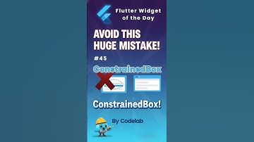 Widgets of the day #45 – ConstrainedBox | #flutter #coding #fluttercoding #flutterdev  #dart
