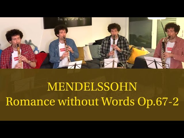 Mendelssohn - Romance sans paroles "La Fileuse"-arrgt clarinettes : Mozarteum Klarinetten Quartett Salzburg