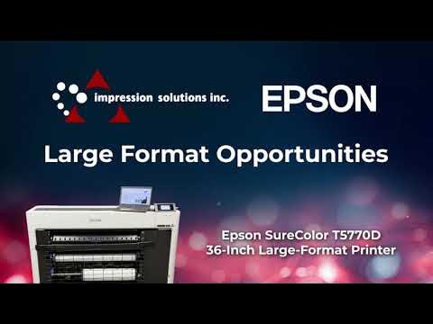 Impression Solutions - Epson SureColor T5770D 36 Inch Large Format Printer  