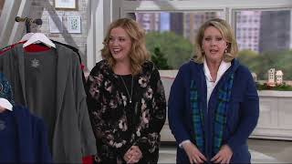 Cuddl Duds Fleecewear Stretch Hooded Long Cardigan with Pockets on QVC