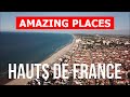 Travel to hautsdefrance france  tourism nature vacation overview tours  drone 4k