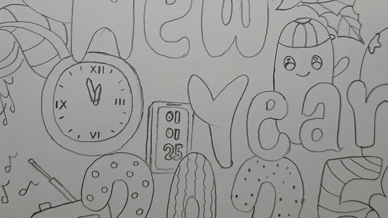 Manvisa Arts is live I Christmas 🎁 🎄 & New Year Special Drawing Tutorial I Drawing For Beginners